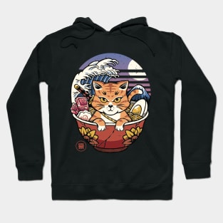 Neko cat And Ramen Hoodie